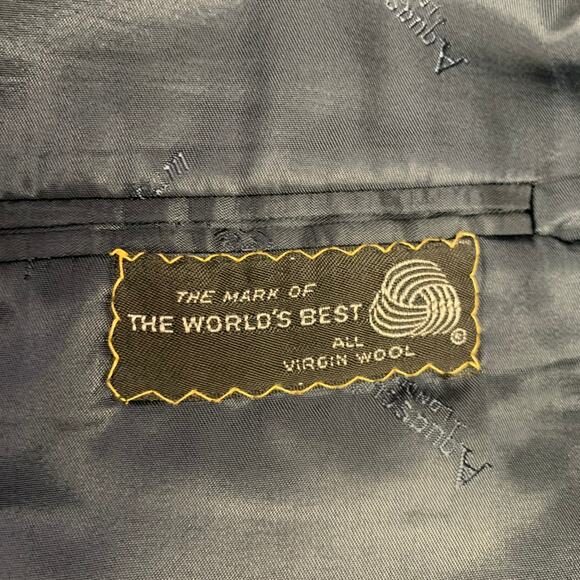 AQUASCUTUM Size 42 Navy Wool Single Breasted Sport Coat - Picture 7 of 8